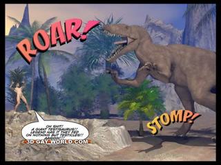 Cretaceous schacht 3d homo komisch sci-fi vies klem verhaal