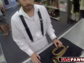 Dude sucks peter in public shop